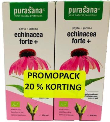 Purasana Echinacea Forte+ Druppels Duoverpakking Purasana Echinacea Forte+ Druppels Duoverpakking