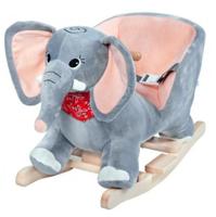 Schommeldier Olifant met veiligheidsgordel hobbeldier - thumbnail