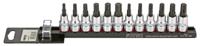 Bitdopset 3/8", veeltand & Ribe 12-dlg. op rail 201201 - thumbnail