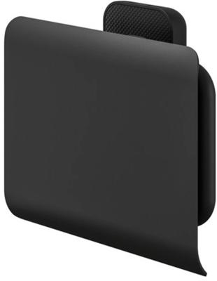 Tiger Carv Toiletrolhouder - met klep - zwart 800239