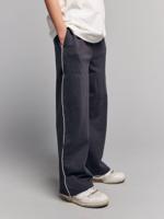 Wijde joggingbroek antraciet - thumbnail