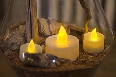 Konstsmide 1980-100 LED-theelicht Set van 2 stuks Wit Warmwit Konstsmide 1980-100 LED-theelicht Set van 2 stuks Wit Warmwit