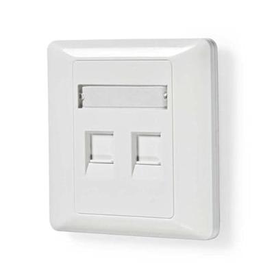 Nedis Netwerk Keystone-voorplaat | Frontplaat RJ45 | 2 poorten | 1 stuks - CCGP89760WT CCGP89760WT Nedis Netwerk Keystone-voorplaat | Frontplaat RJ45 | 2 poorten | 1 stuks - CCGP89760WT CCGP89760WT