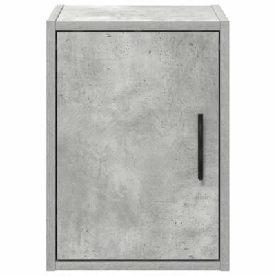 Garage wandkast betongrijs bewerkt hout