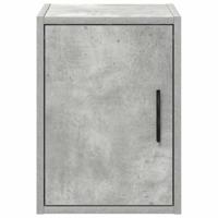 Garage wandkast betongrijs bewerkt hout - thumbnail