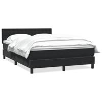 Boxspring met matras fluweel zwart 140x210 cm - thumbnail
