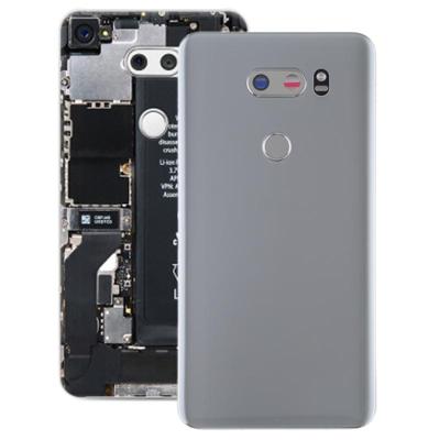 Batterij achtercover met camera lens & vingerafdruk sensor voor LG V30/VS996/LS998U/H933/LS998U/H930 (zilver)