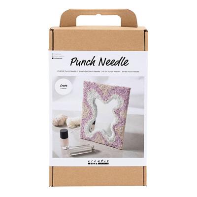 Creativ Company Https://www.cchobby.nl/hobbyset-punch-needle-spiegel-pastelkleuren-1-doos
