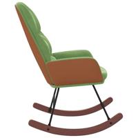 Schommelstoel fluweel lichtgroen - thumbnail