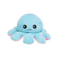 Trixie octopus omkeerbaar pluche roze / lichtblauw - thumbnail