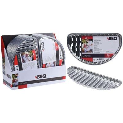 BBQ Grillschaal halfrond set a 4 stuks BBQ Grillschaal halfrond set a 4 stuks