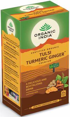 Organic India Thee Tulsi Ginger Turmeric