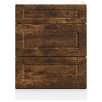 Keuken onderkast Porto bewerkt hout gerookt eikenkleurig Keuken onderkast Porto bewerkt hout gerookt eikenkleurig