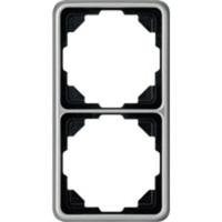 Jung CD582PT Afdekking Frame 2-voudig Platina 1 stuk(s) - thumbnail