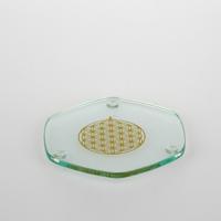 Energieplaat met Bloem des Levens Goudkleurig (9 cm) - thumbnail