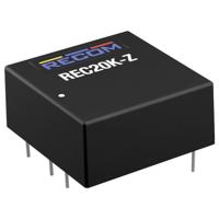 RECOM REC20K-2412DZ DC/DC-converter, print 24 V 12 V 0.833 A 20 W Aantal uitgangen: 2 x Inhoud 1 stuk(s) - thumbnail