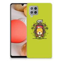 Samsung Galaxy A42 Telefoonhoesje met Naam Doggy Biscuit - thumbnail