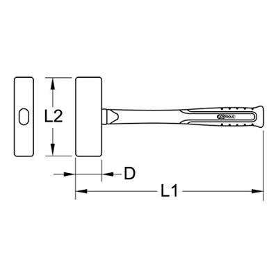 KS Tools 963.2089 9632089 Mijnhamer 4600 g 900 mm DIN 6475 1 stuk(s)