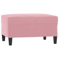 4-delige Loungeset met kussens fluweel roze - thumbnail