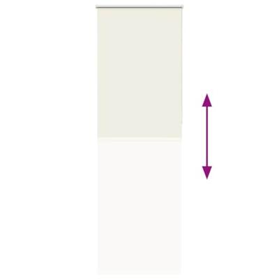 Rolgordijn verduisterend gebroken wit 85x230 cm stofbreedte Rolgordijn verduisterend gebroken wit 85x230 cm stofbreedte