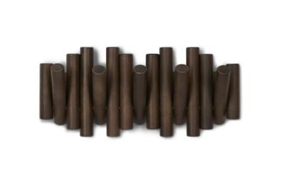 Umbra Picket handdoekhaak 38x17x4cm Dennenhout Verouderd walnoot 1011471-746