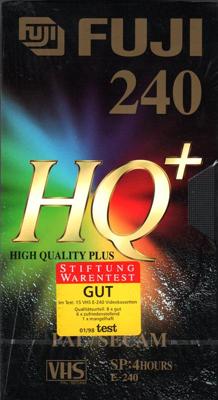 Fuji VHS videoband HQ+ 240 (4 uur) Fuji VHS videoband HQ+ 240 (4 uur)