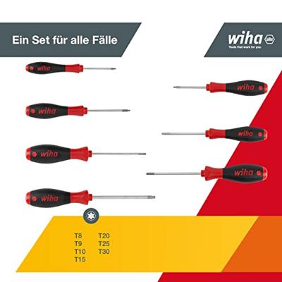 Wiha Schroevendraaierset | 7-delig TORX® | meercomponentengrepen | ronde kling | 1 stuk - 01299 - 01299