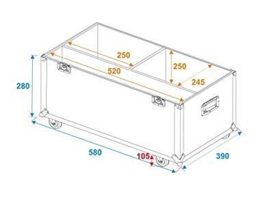 Roadinger ROADINGER Flightcase 2x Spark Master - thumbnail