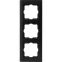 KOPP - Afdekraam - Athenis HK07 - 3-voudig - Mat Zwart - thumbnail