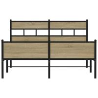 Bedframe zonder matras hout sonoma eikenkleurig 140x190 cm - thumbnail