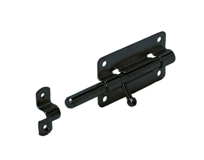 GB plaatgrendel 100x50mm zwartverzinkt etiket | 1 stuk - 17274337