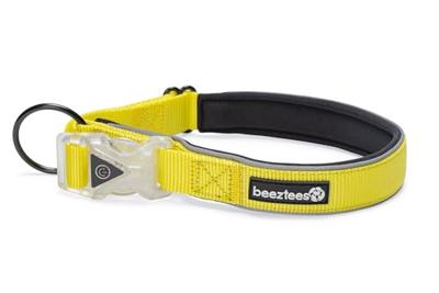 Beeztees safety gear Parinca Premium LED Nylon hondenhalsband 50-55x2,5cm