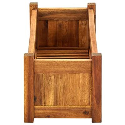 Plantenbak verhoogd 76x27,6x25 cm acaciahout