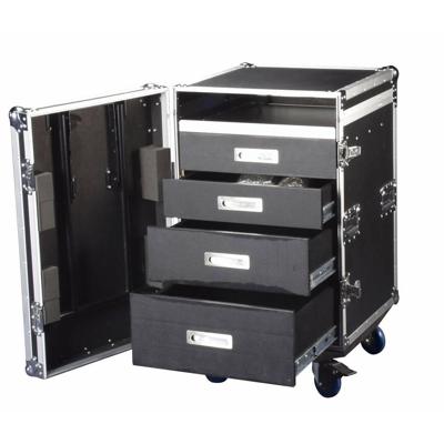 DAP UCA-DRA1 Roadie case 12 HE laden flightcase