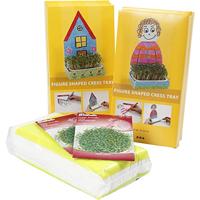 Creativ Company Waterkersbakje met figuur wit, 30st. - thumbnail