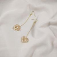 Vrouwen Vintage holle ster hart Tangle line Earring (lange hart oor haak) - thumbnail