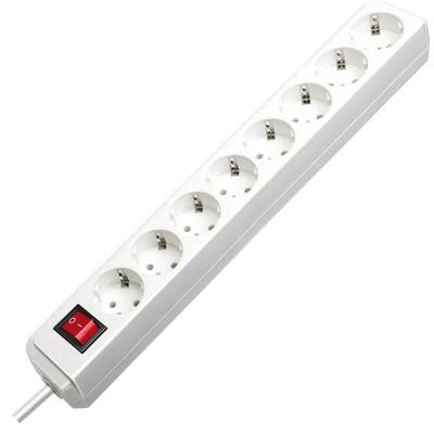 Brennenstuhl Eco-Line stekkerdoos met schakelaar 8-voudig wit 3m H05VV-F 3G1,5 - 1159320018