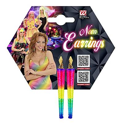 Oorbellen neon staaf