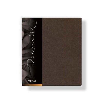 Dommelin Dommelin Kussensloop Uni Percal 200TC 575 Choco 60x70