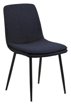 Bendt Eetkamerstoel 'Tronier' Structuurstof, kleur Donkerblauw Bendt Eetkamerstoel 'Tronier' Structuurstof, kleur Donkerblauw