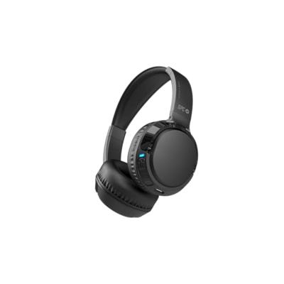 SPC Heron 2 Studio Draadloze Bluetooth-hoofdtelefoon | ECO | 50 uur batterij | gelijktijdige dubbele aansluiting | ingebouwde microfoon | verstelbaar en opvouwbaar zwart gerecycled plastic