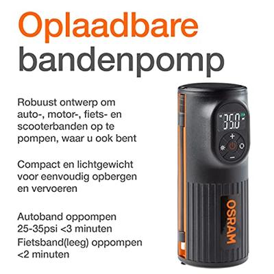 Osram Automotive TYREinflate 2000 Compressor 8.3 bar Opbergbox/tas, Digitaal display, Met werklamp - thumbnail