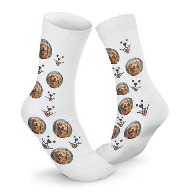 Dierensokken personaliseren - Wit - 39-42