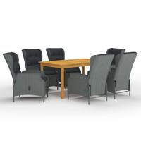 7-delige Tuinset lichtgrijs - thumbnail