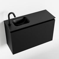 MONDIAZ OLAN 80cm toiletmeubel urban. LEX wastafel urban links 1 kraangat - thumbnail