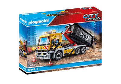 PLAYMOBIL City Action vrachtwagen met wissellaadbak 70444