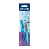 Pelikan Twist vulpen, op blister, lichtblauw - thumbnail