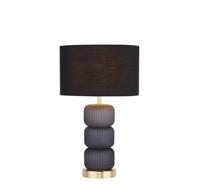 Searchlight SchemerlampTablu blauw en goud met zwarte kap - EU60441 - thumbnail