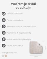 Duux Yentl Overblanket Bubble Rabbit Faux Fur (200 x 200) Elektrische deken Grijs - thumbnail