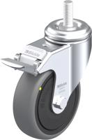 Blickle LKRA-TPA 101KF-FI-ELS-GS12 Zwenkwiel met rem Wieldiameter: 100 mm Draagvermogen (max.): 70 kg 1 stuk(s) - thumbnail